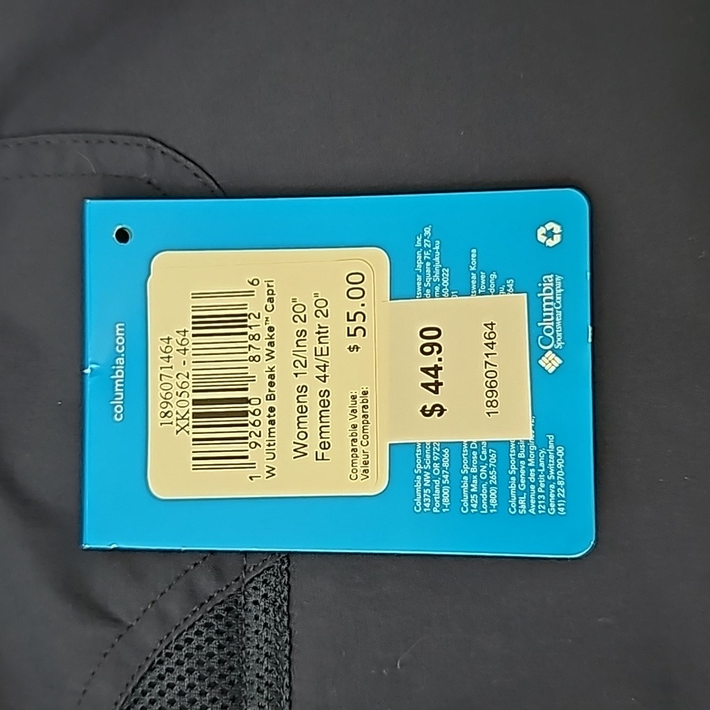 Columbia active capris size 12 - Picture 7 of 8